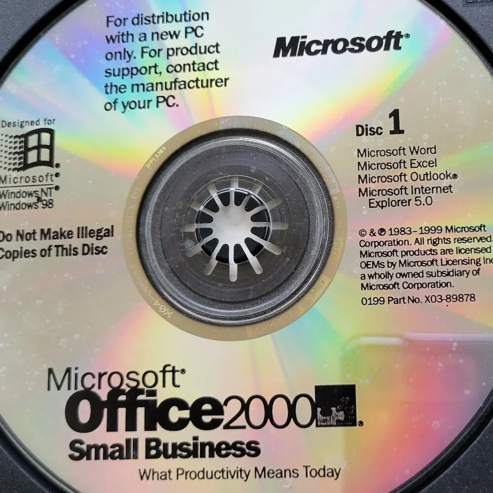 Vintage - Microsoft Office 2000 Small Business, 1999